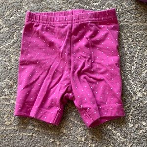 Pink shorts for baby